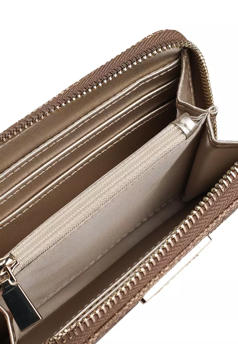 Leather Wallet Guess Portemonnaie Bobbi Guess Guess Black Women's