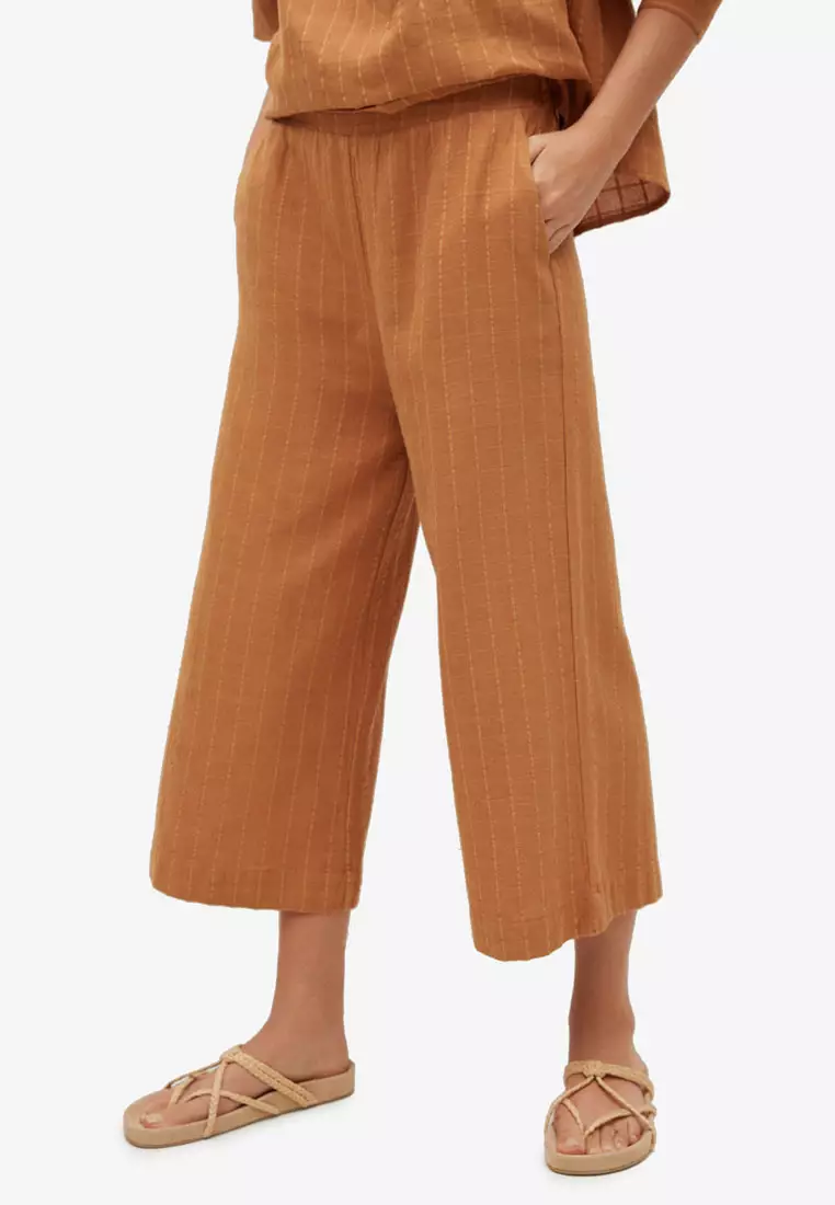 Textured Culotte Trousers