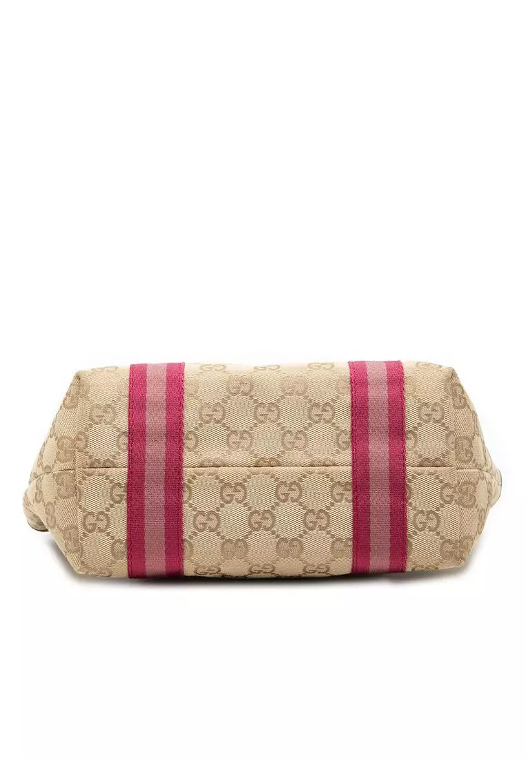 Pre-Loved Gucci Gg Canvas Jolicoeur Handbag