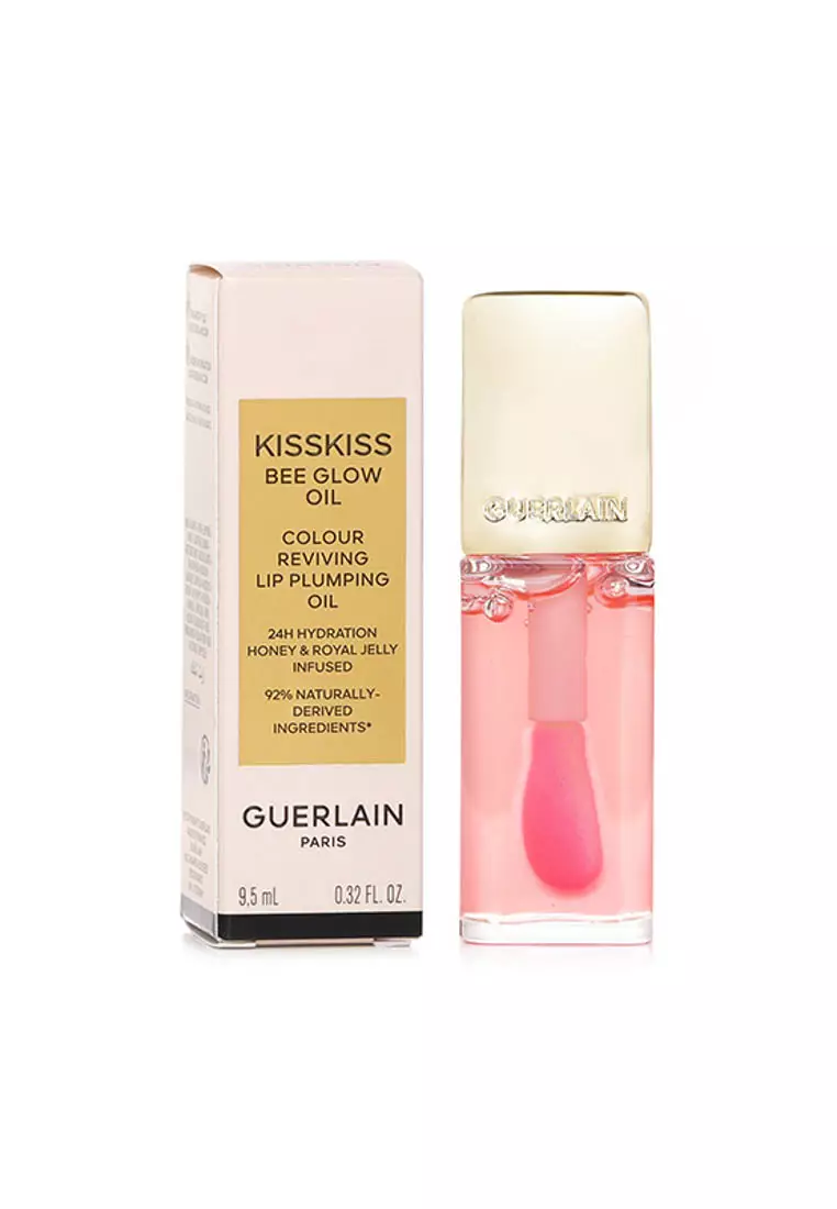 GUERLAIN - KissKiss Bee Glow Oil Colour Reviving Lip Plumping Oil - # 258 Rose Glow 9.5ml/0.32oz