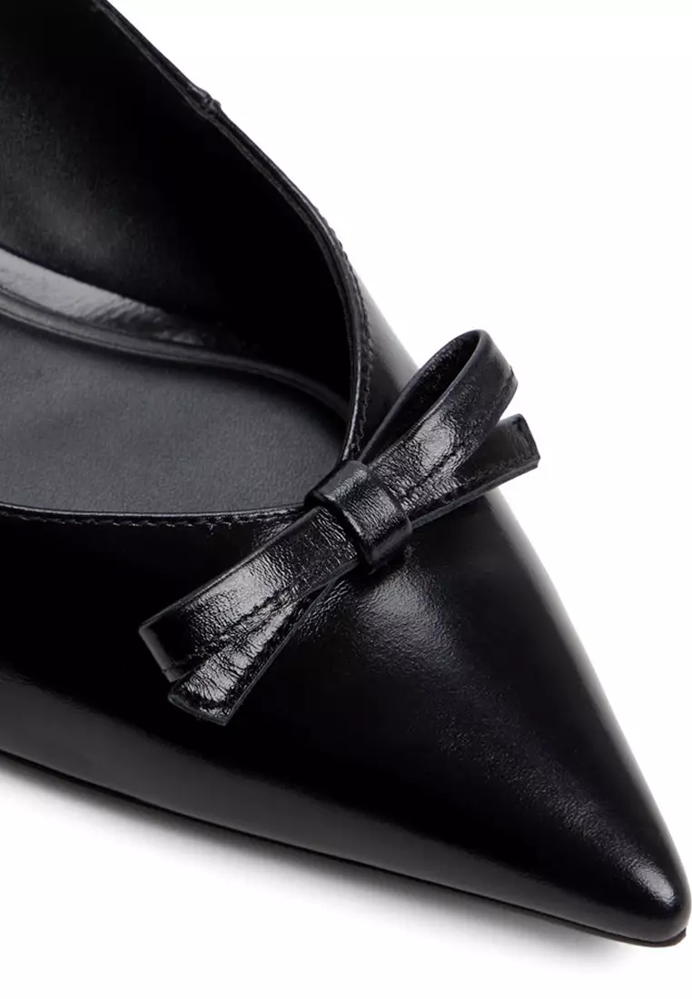 Luxuriant Slingback Kitten Heels