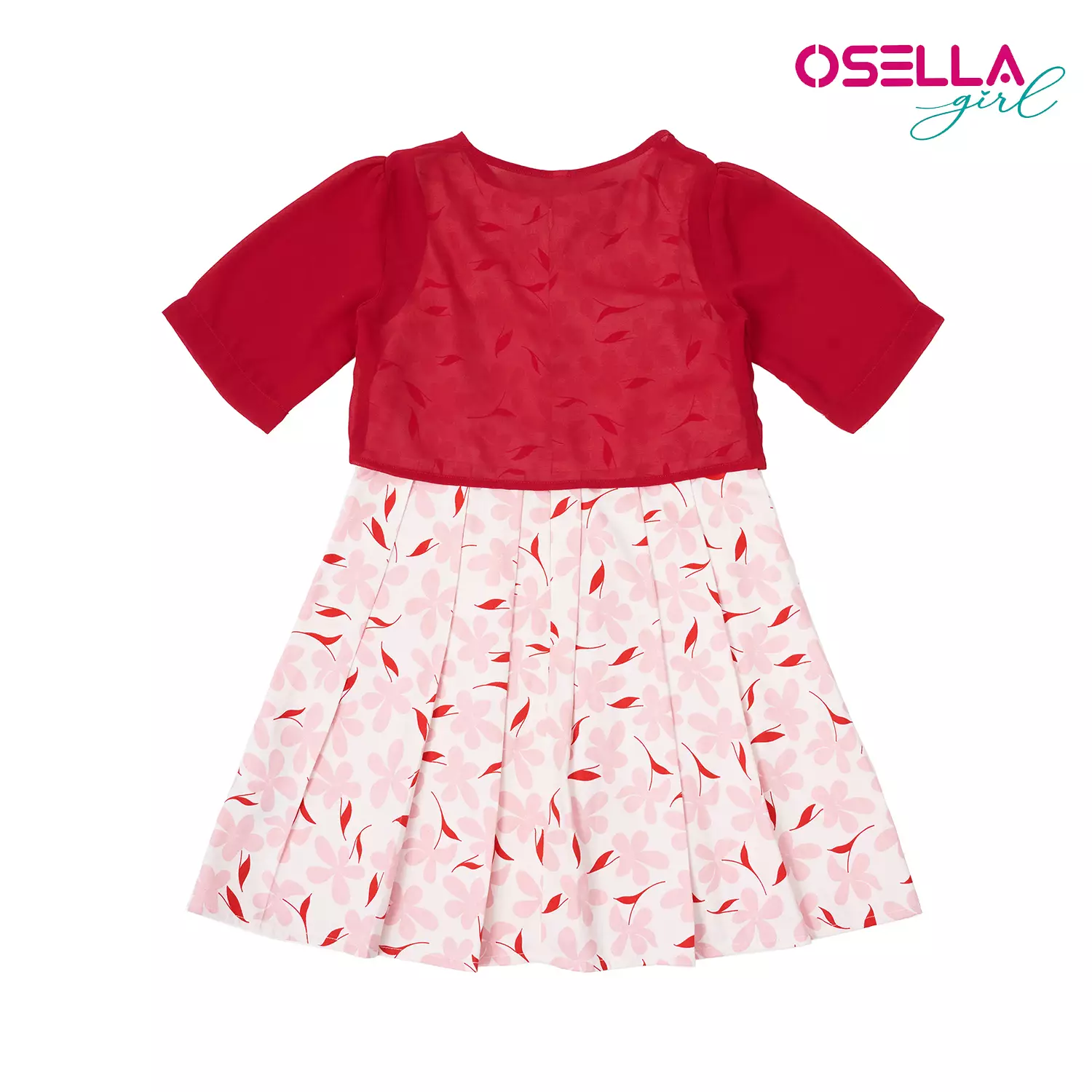 [NEW] Osella Floral Mini Dress With Chiffon Cardigan 2356520113 | Dress Anak Perempuan