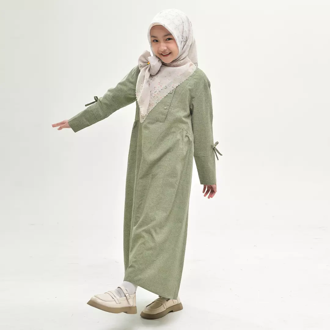 Rabbani - Dress Muslim Anak Perempuan Bani Batuta Couple Sarang Daneswara Exclusive - Green