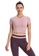 Trendyshop pink Quick-Drying Yoga Fitness Sports Tee With Bras Pads 3B842USF1DDF44GS_1
