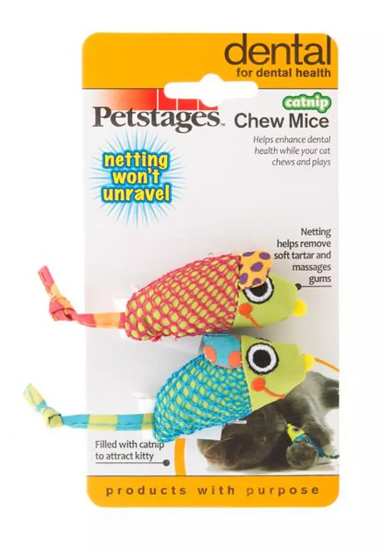 Petstages catnip chew mice online