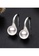 A.Excellence silver Premium Japan Akoya Sea Pearl  6.75-7.5mm Ear Hook Earrings 0C72BAC01DC4E1GS_3