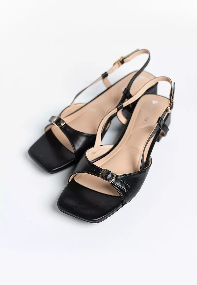 Paula Buckle Sandal Heels