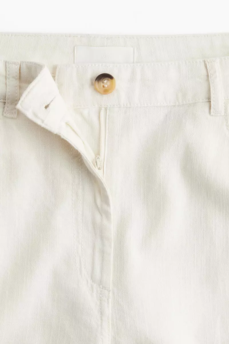 Wide cotton trousers