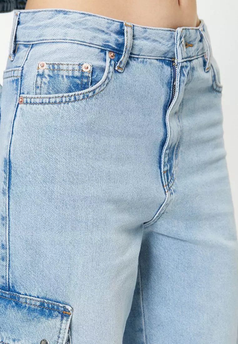 Nora High Waist Cargo Jeans