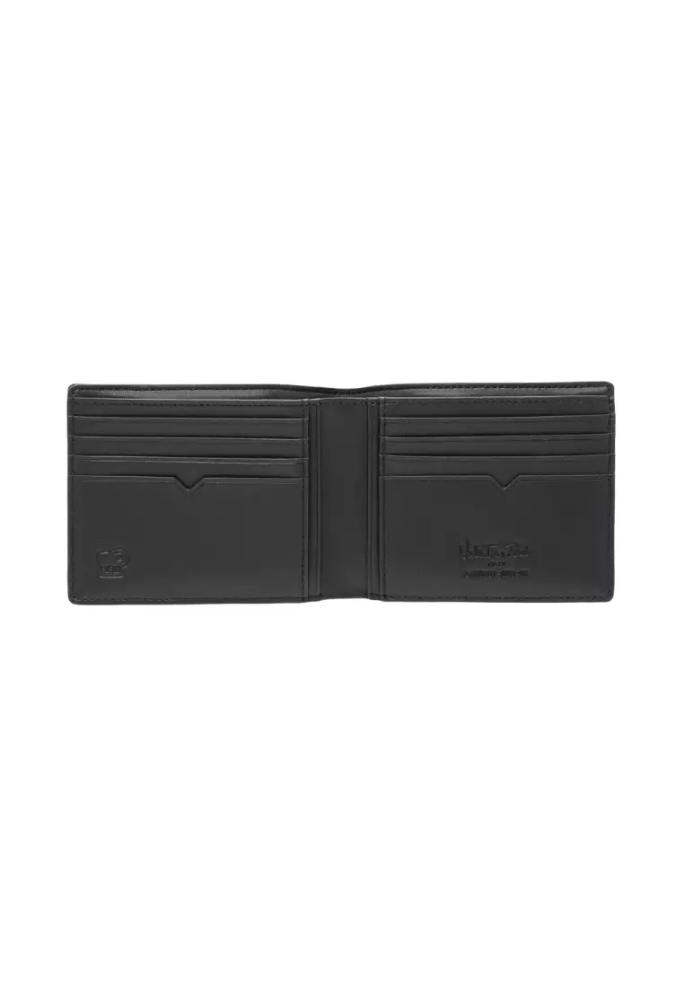 Valentino Rudy Italy Men's Fabric + Leather 8 Cards Wallet 0468001-620