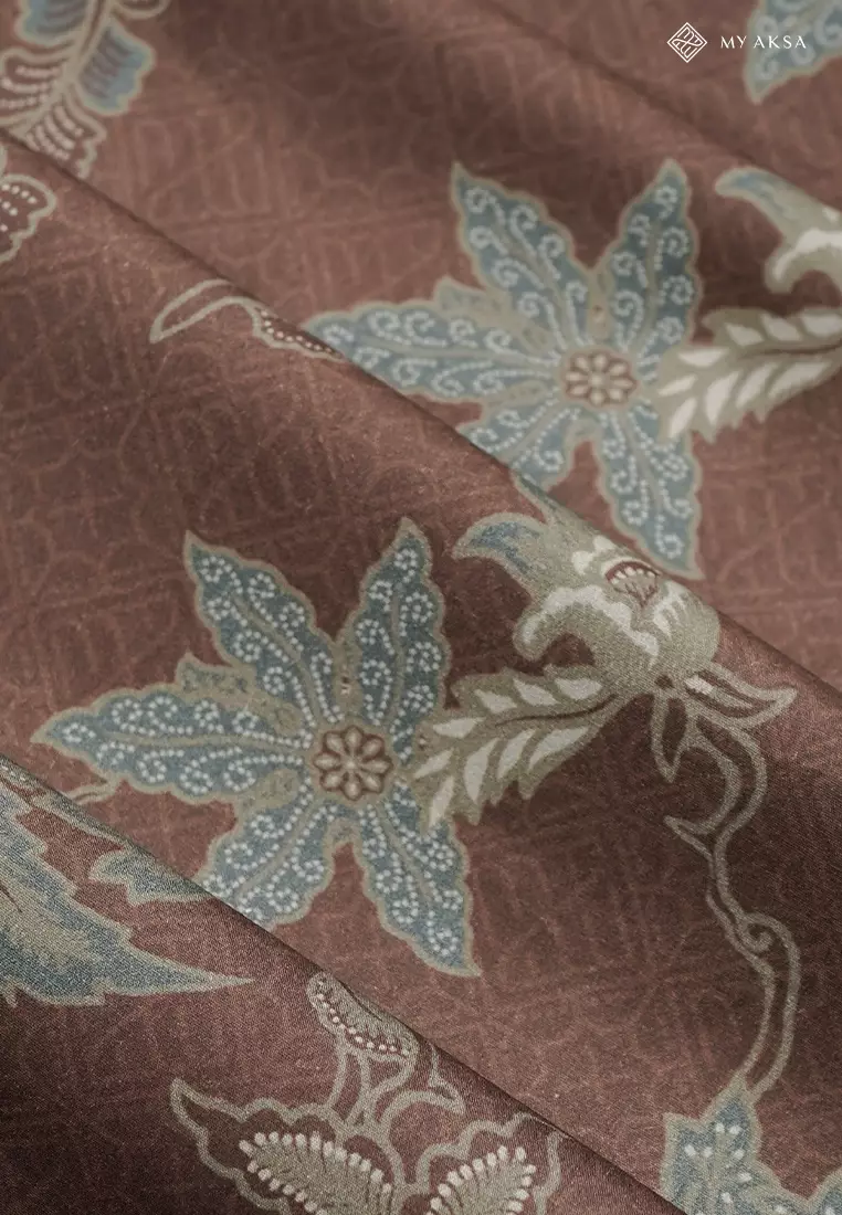 My Aksa Batik Premium Kain Katun Superfine Jarak Semu Brown