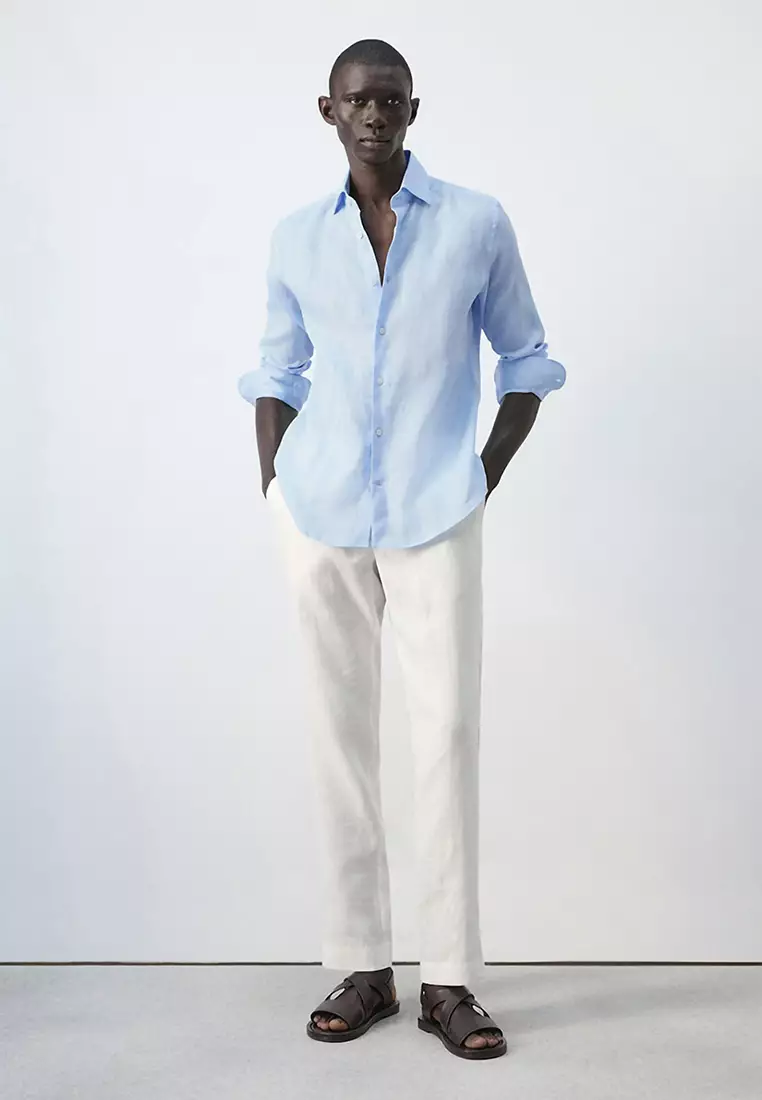 100% Linen Slim-Fit Shirt