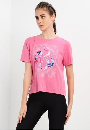 Under Armour pink Run Anywhere Tee 4C3E0AA007F7D6GS_1