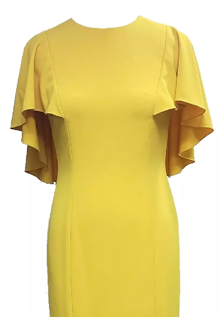 Feminine & Sexy Polyester Crepe Evening Gown