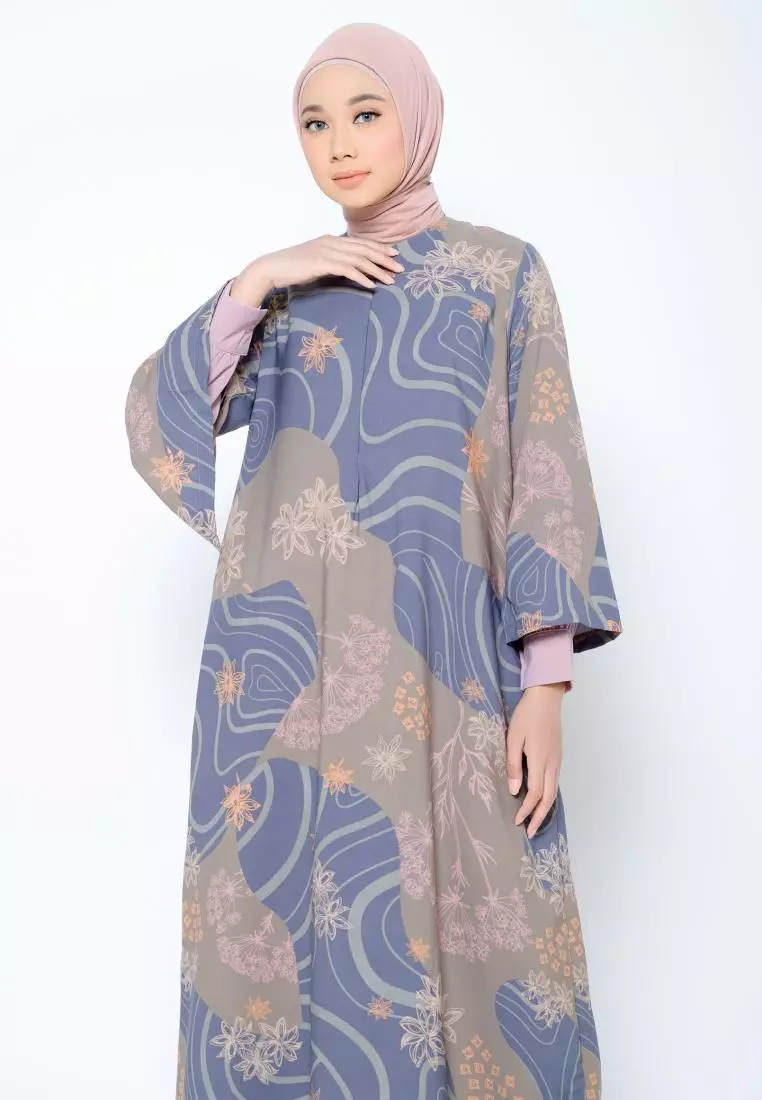 ZM Zaskia Mecca - Luny Dark Grey Gamis - Jelita Indonesia - Edisi Maluku