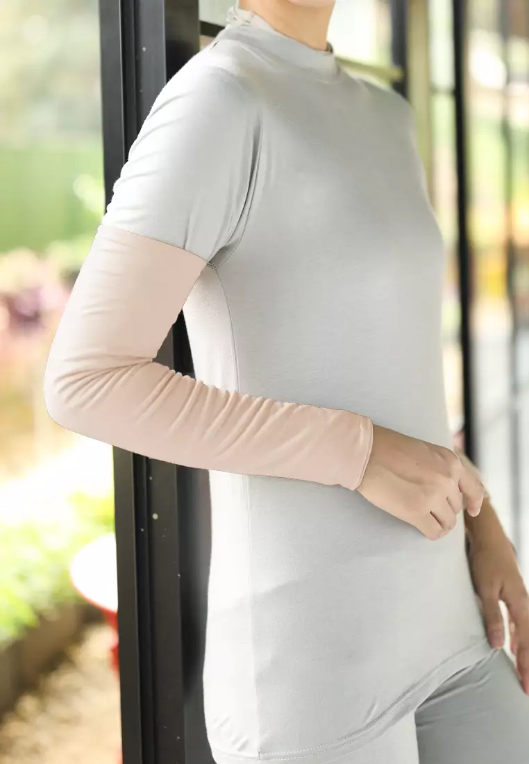 Cotton Bee - Leia Hand Sleeve | Manset Tangan Handsock Tencel - Cannoli Cream