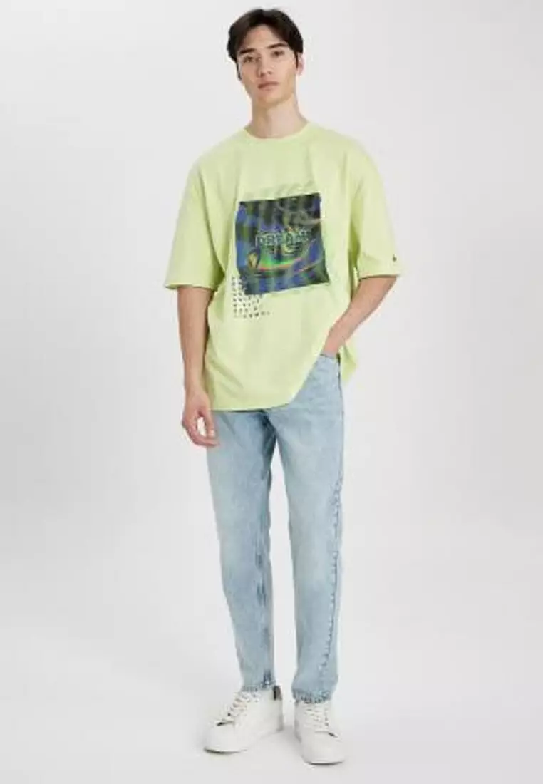 T-shirt Maniche Lunghe DeFacto Per Ragazzi - Colore Verde - Basic E Comoda Per Ogni Stagione