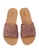 Noveni pink Weaved Strap Sandals 6E39ESH8DDC7D4GS_4