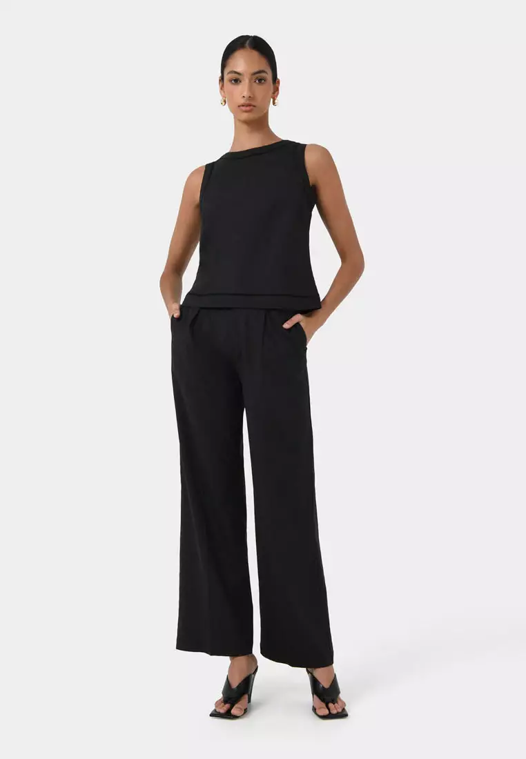Perry Linen Embroidery Top