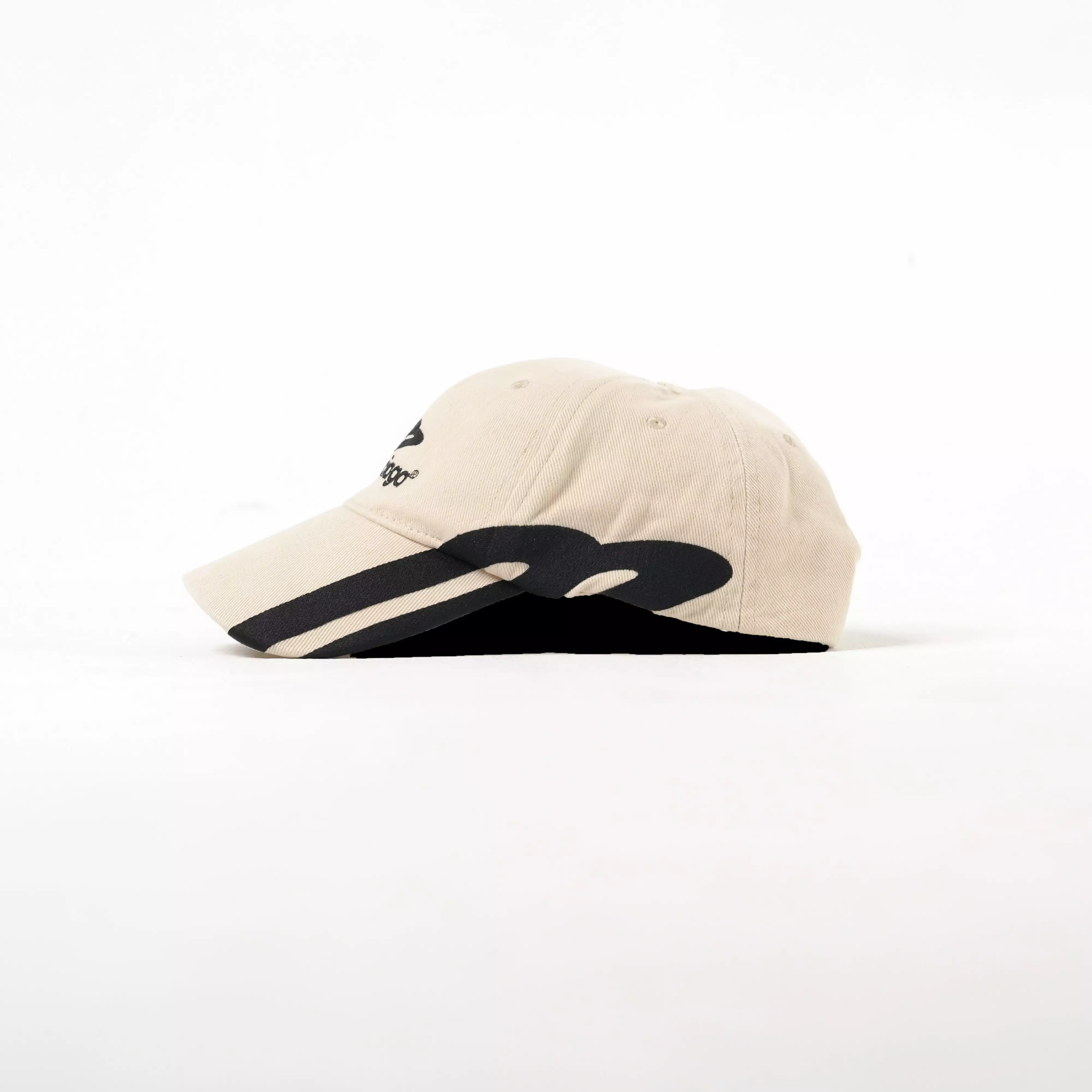 Topi BALENCIAGA 3B ICON LINE BLACK BEIGE CAP 100% ORIGINAL - OS ADJUST