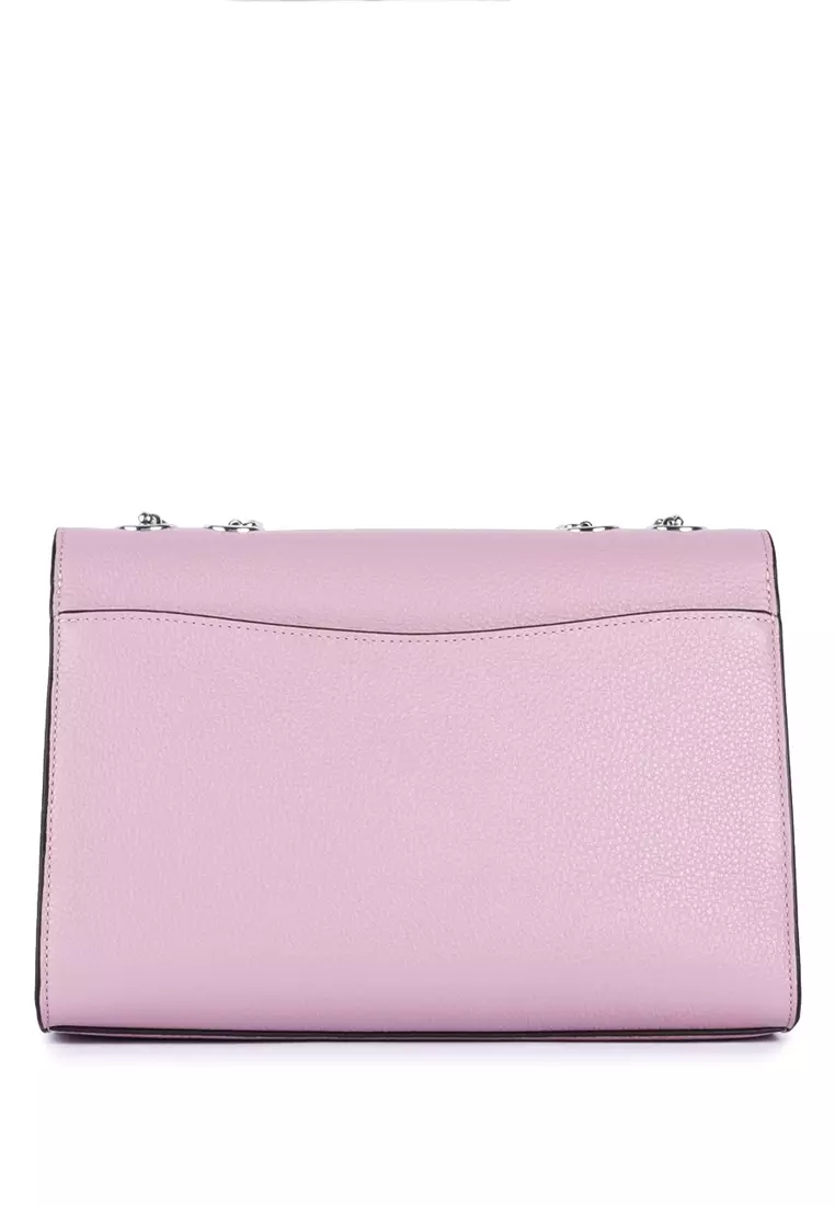 Lane Shoulder Bag In Signature Canvas - Light Brown/Ice Purple
