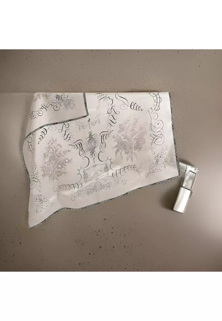 Luxury Silk Ladies' Large Scarf, Sun-Proof Crepe Satin, Premium Souvenir.