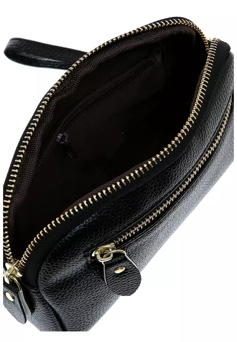 Athena Leather Kulit Wallet Dompet Wanita Sintetis Desain Vintage ORIGINAL - Black