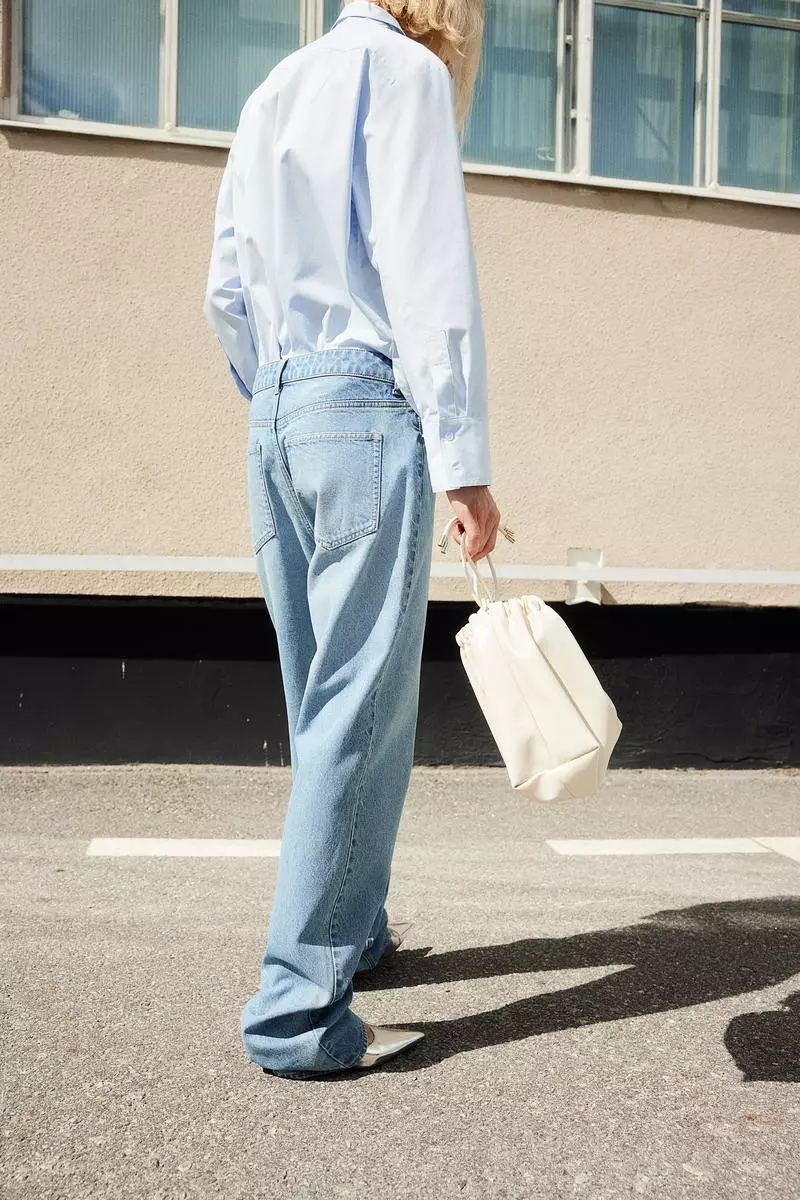 Rhinestone-embellished jeans