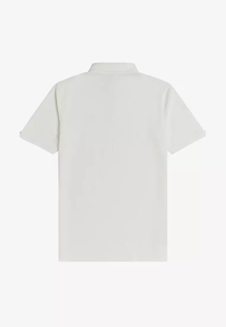 Fred perry button clearance down collar polo shirt