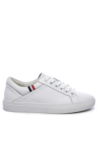 Twenty Eight Shoes white Basic Leather Lace Up Sneakers RX6027 91F60SH16FCC26GS_1