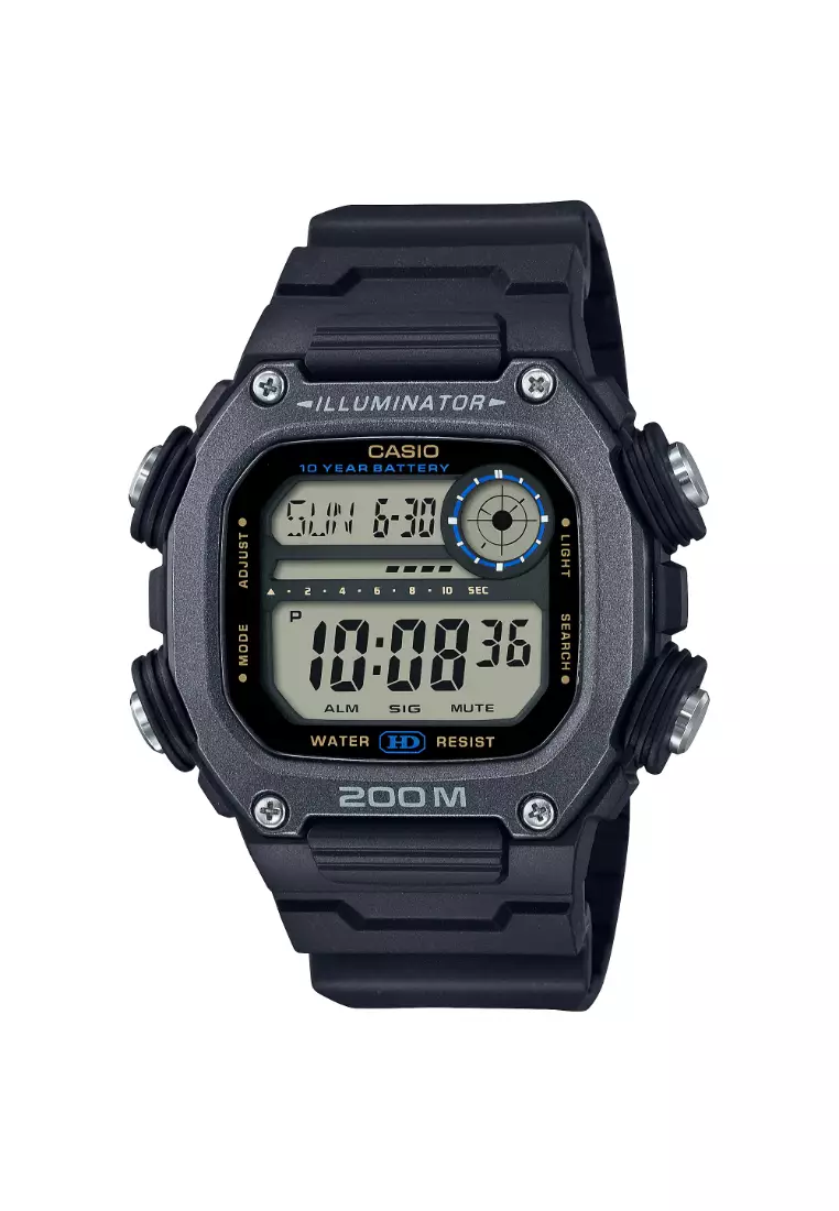 Buy Casio Casio General Digital Black Resin Strap Men Watch DW