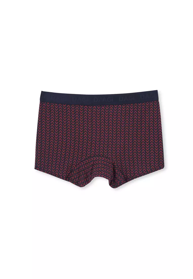 3-Pack Red-Navy Basic Boxer, Geometric Print, Underwear for Men
