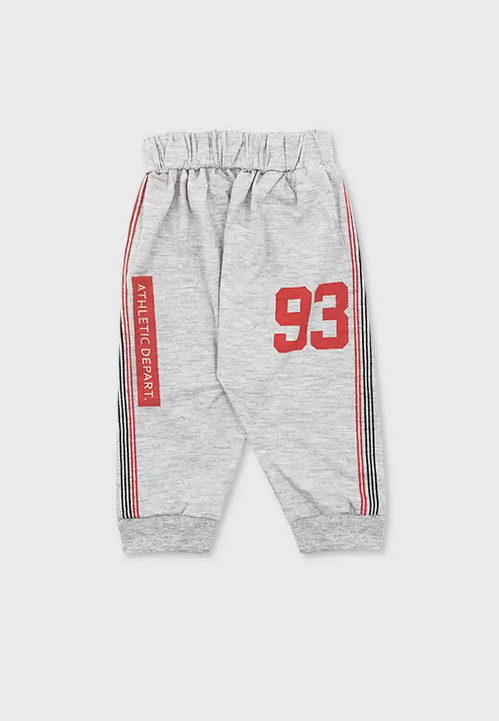 Setelan Bayi Laki Laki Baju Lengan Pendek Anak Usia 12 Bulan Hingga 18 Bulan Set Celana Jogger Motif California State 3051 Merah