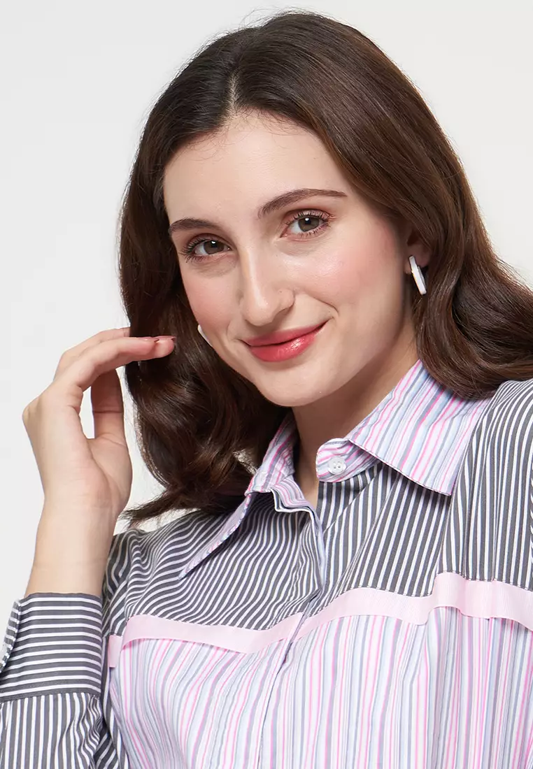 KLA - Kemeja Casual Wanita Penelope Pink