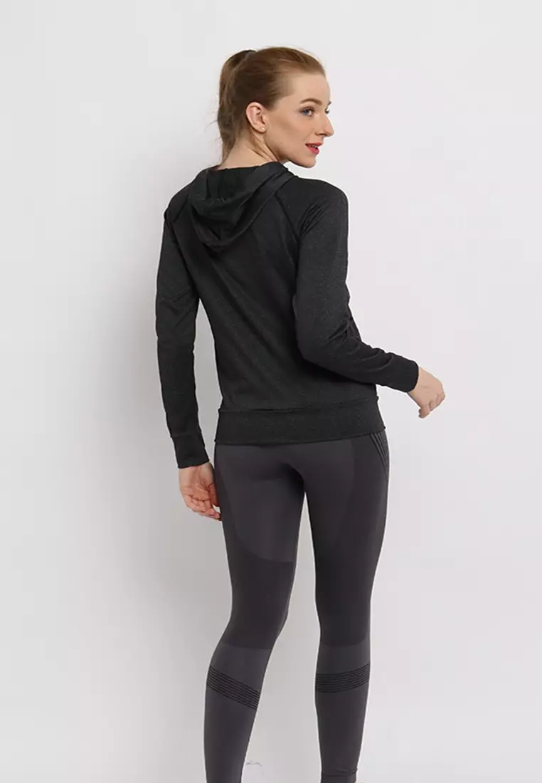 Fitwear - Jaket / Jacket Olahraga Wanita BETH B-THUMB - DARK GREY