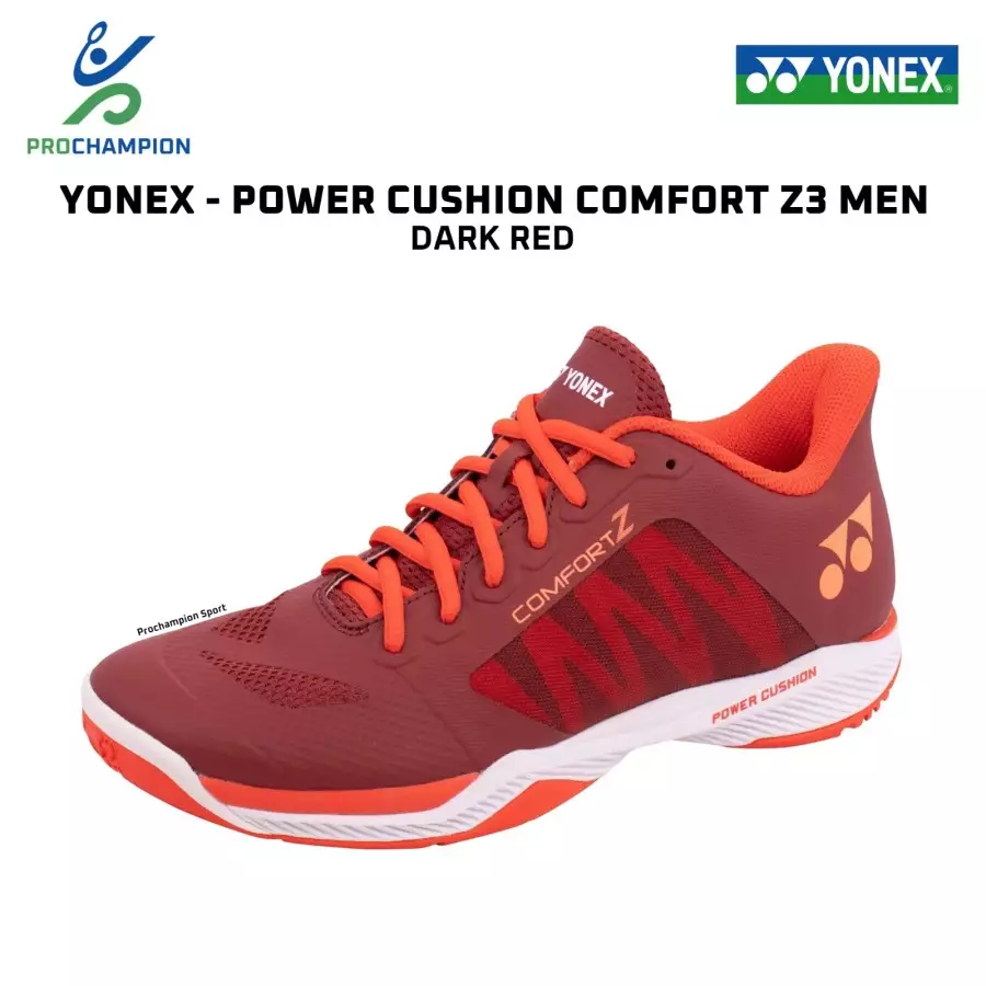 Sepatu Badminton Yonex Shoes Comfort Z3 Men Power Chusion Dark Red