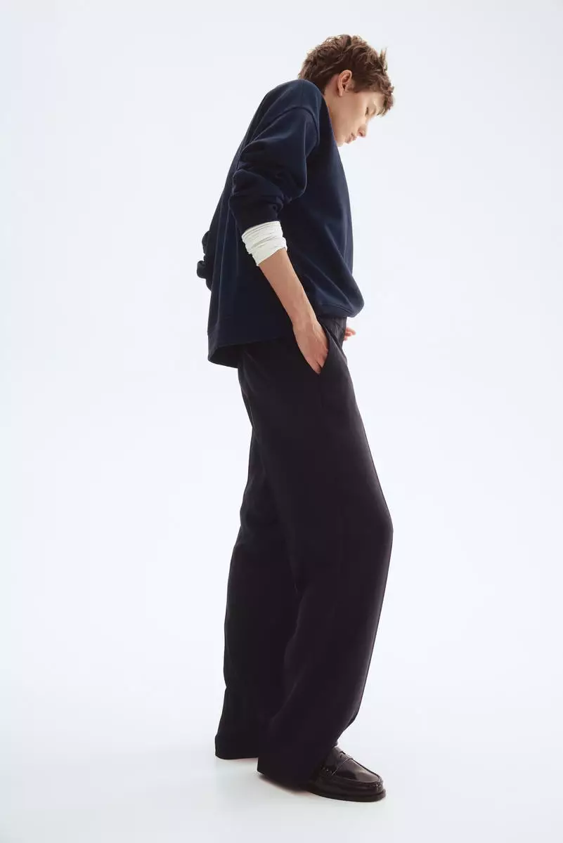 Straight crease-leg trousers