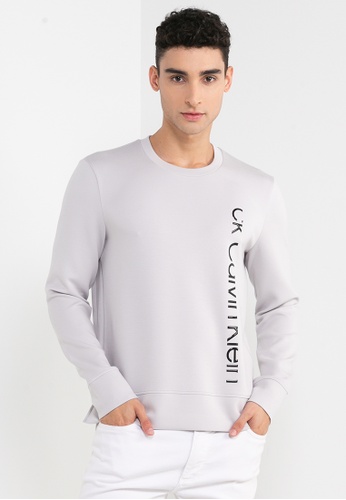ck Calvin Klein grey Silicon Logo Sweatshirt 14518AA7A2EF14GS_1