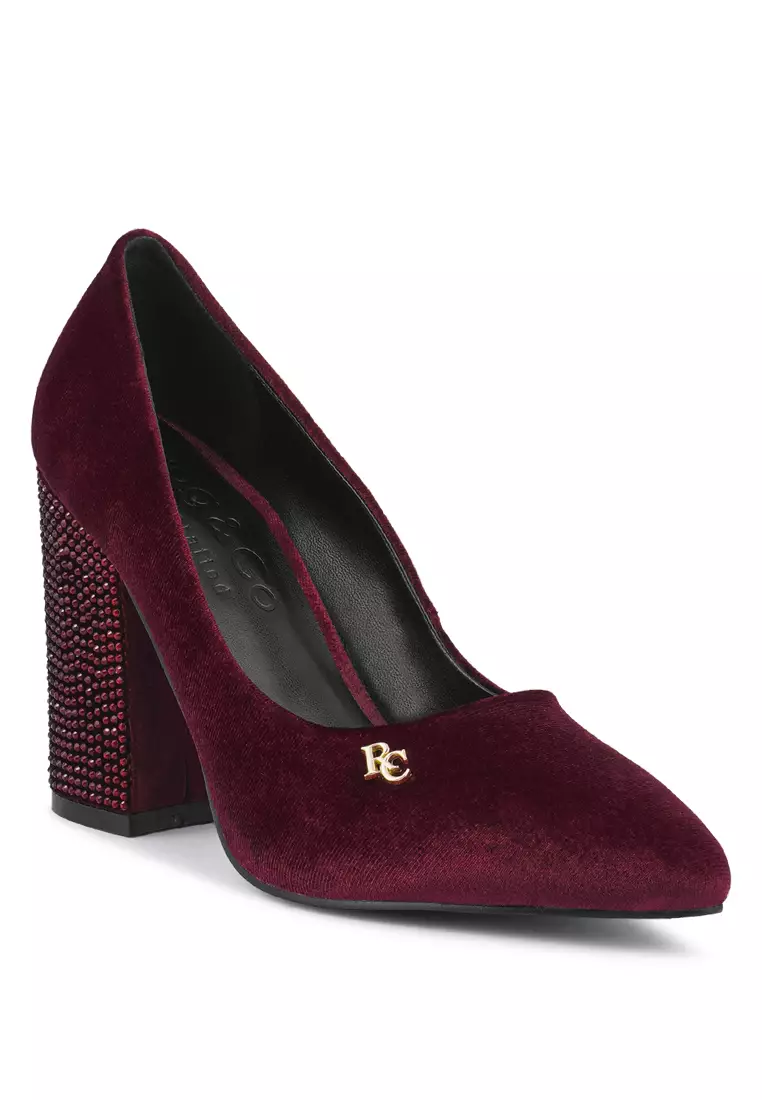 Pumps burgundy clearance