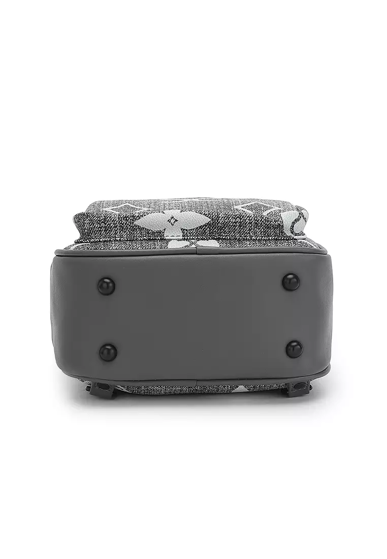 Women's Monogram Mini Backpack - Grey