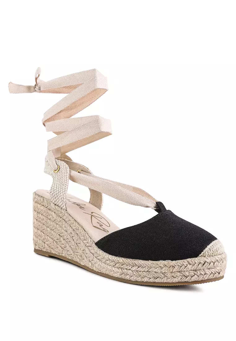 American rag hot sale black wedges