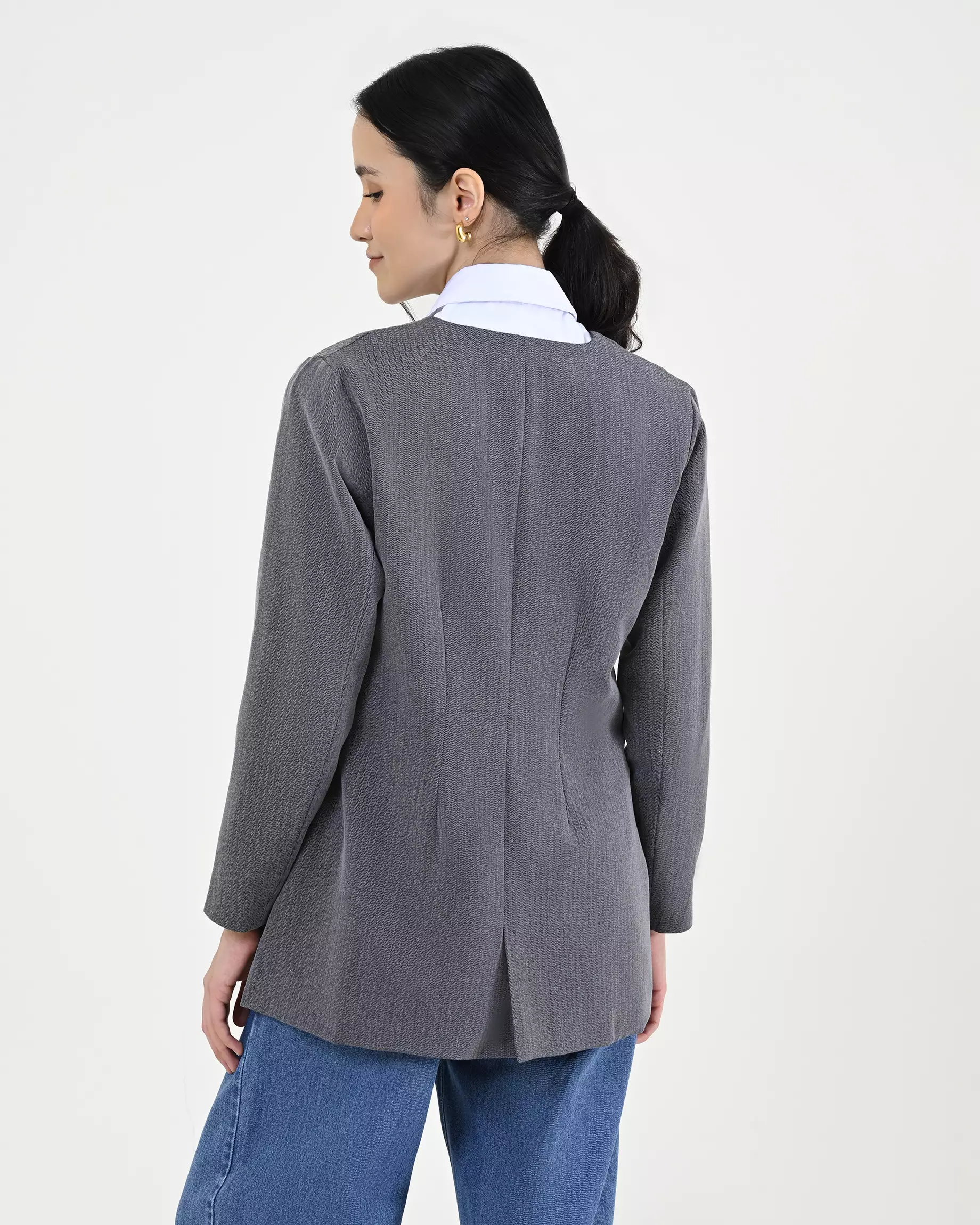 Geulis.id ARDEN BLAZER - Grey