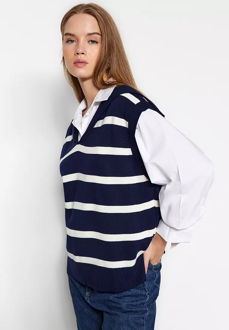 Striped Sweater Vest