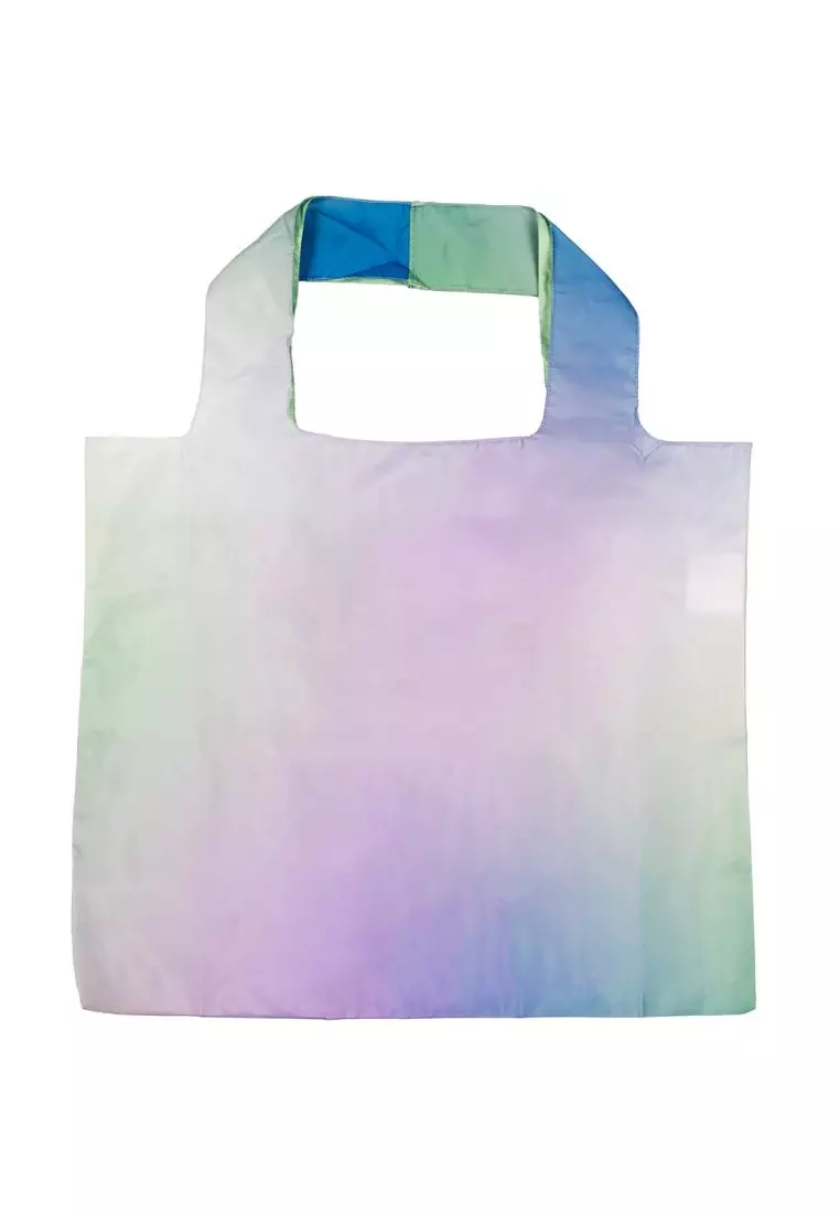Crossing Recycled Foldable Bag - Ombre Dream - Lime/Purple