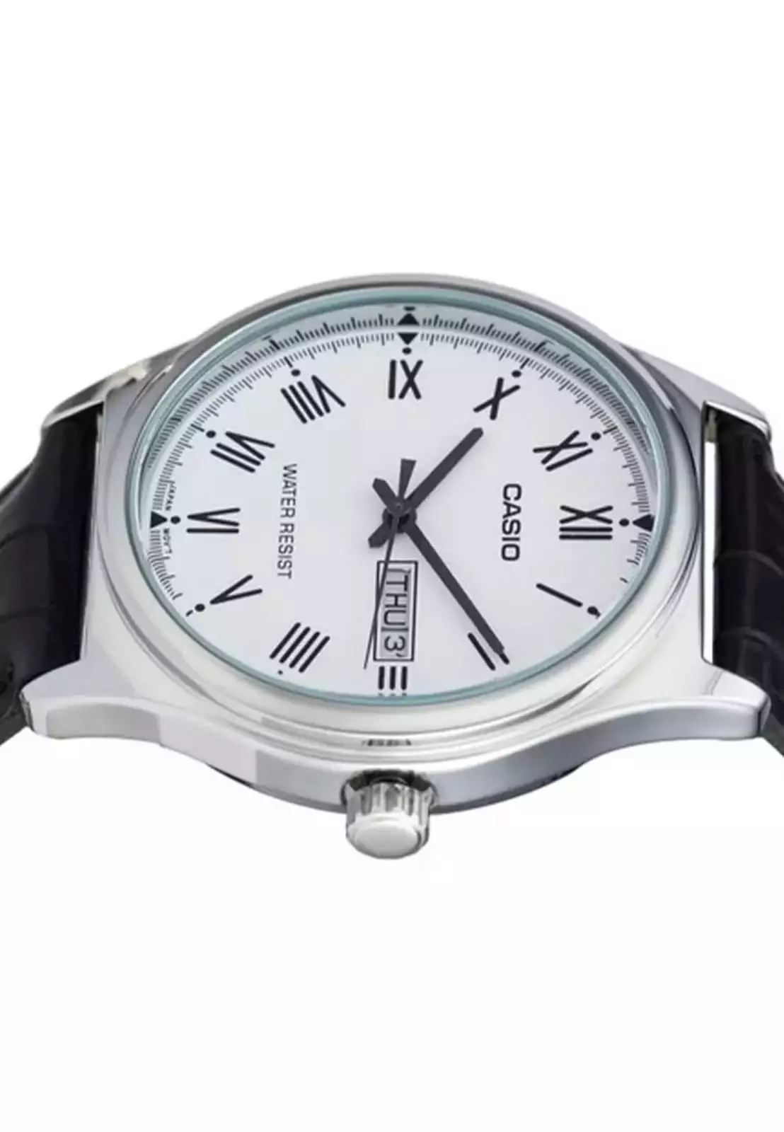 Casio MTP-V006L-7BUDF Hitam Ring Silver Cowok