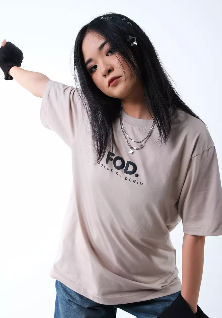 Kaos Wanita Regular Bassy Khaki