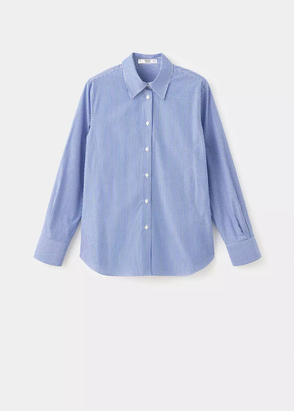 Kemeja lurus campuran katun dan lyocell