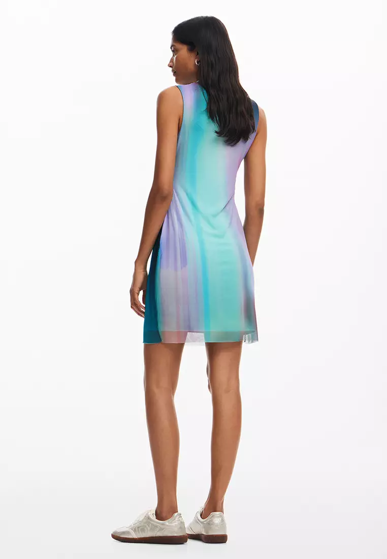 Desigual Woman Tulle dress with gradient effect.