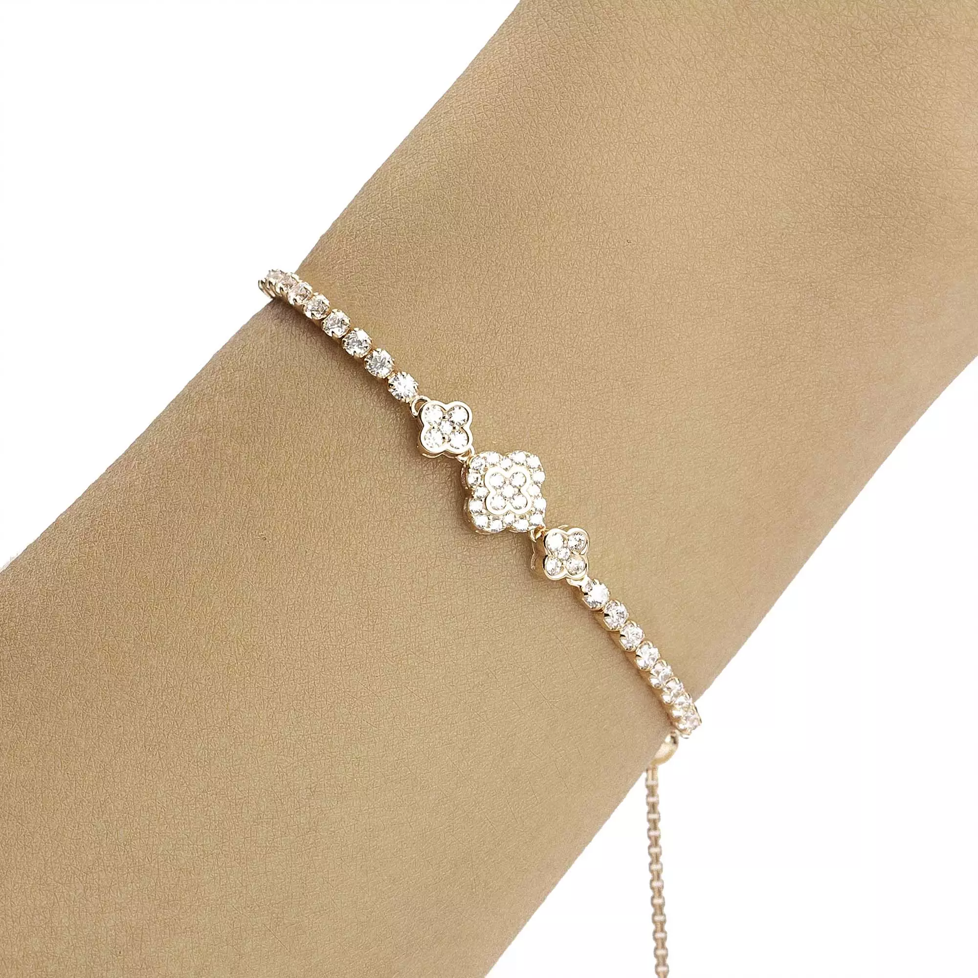 Gelang  Serut Emas 7k - Dalia Gold Bracelet - Avelia Collection - Juene Jewelry