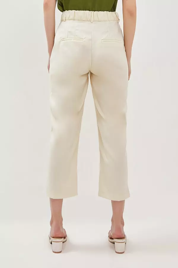 Minimal Terra Ankle Baggy Pants - Light Beige